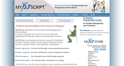 Desktop Screenshot of myfitscript.com