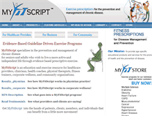 Tablet Screenshot of myfitscript.com